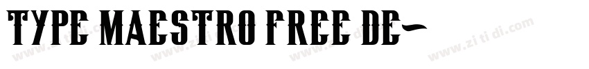 Type Maestro Free De字体转换